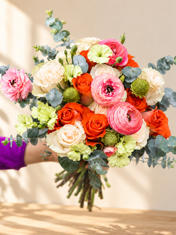 Pretty and Festive Flower Bouquet