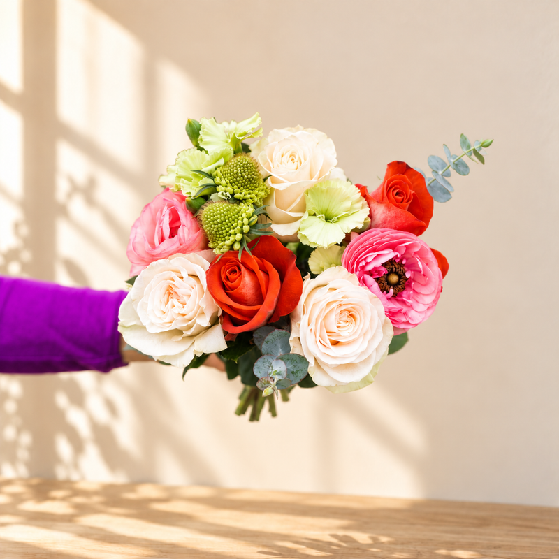 Pretty and Festive Flower Bouquet