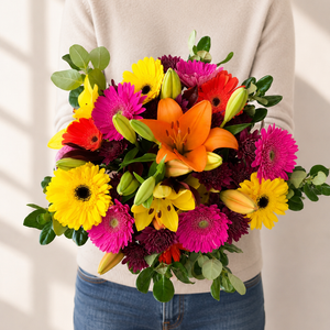 Rainbow Snowcone Flower Bouquet