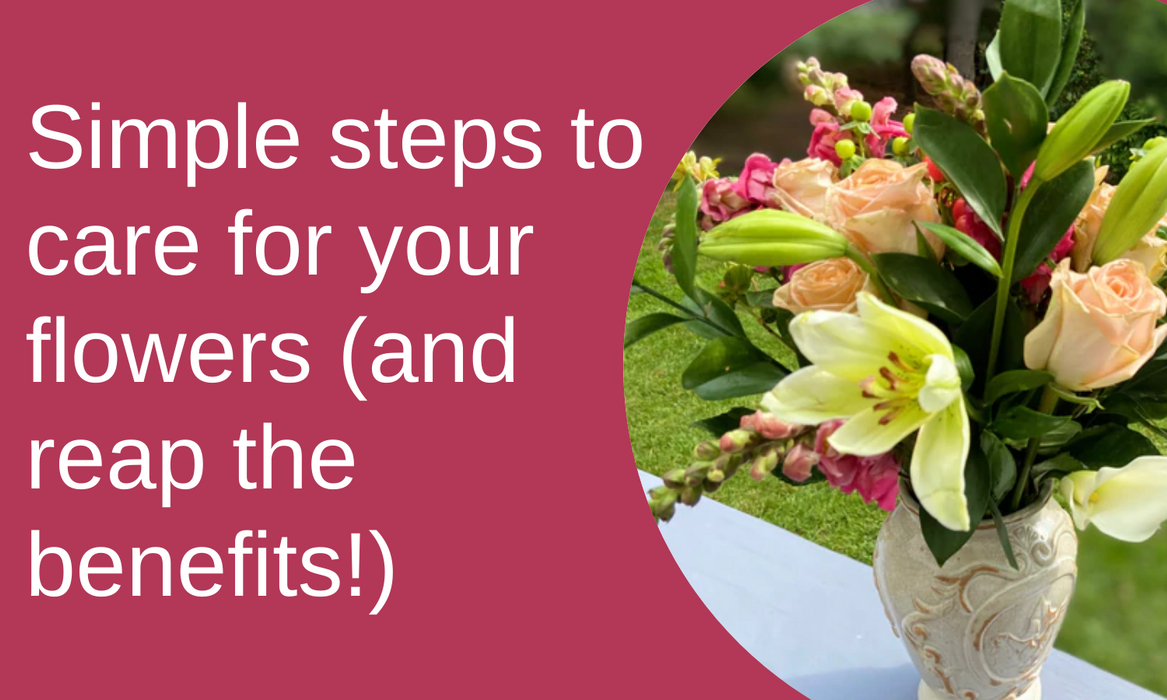 Simple steps to care for your flowers (and reap the benefits!)