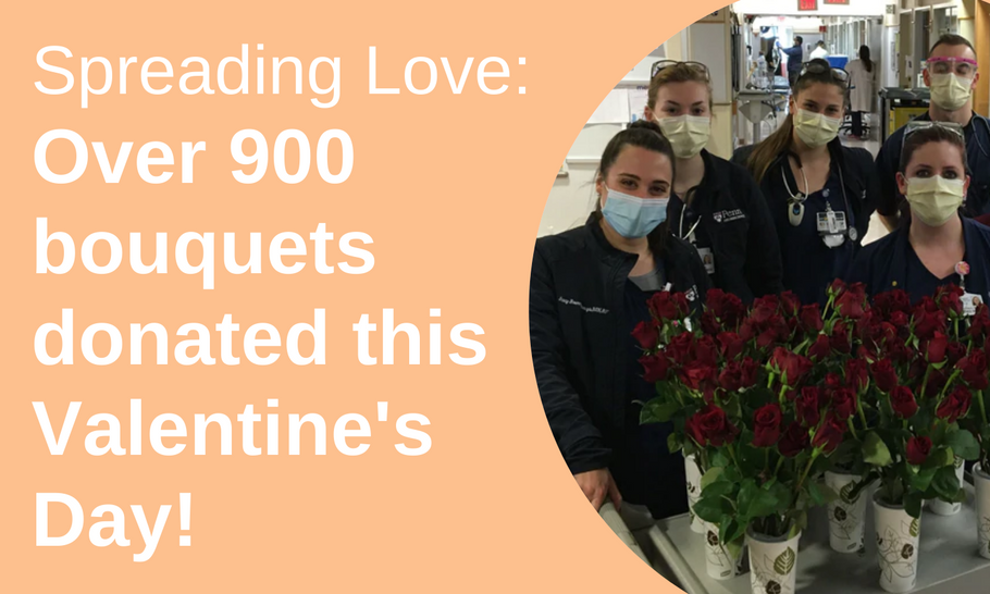 Spreading Love: Over 900 bouquets donated this Valentine's Day! 🌷