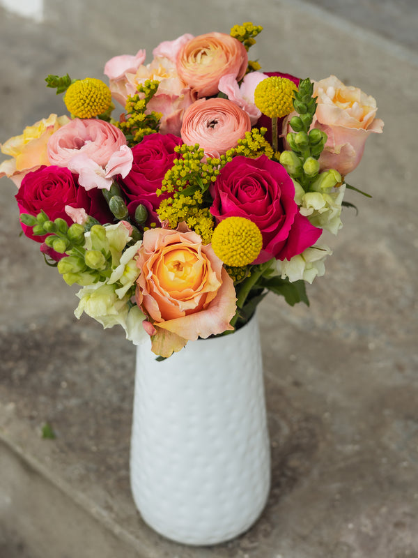 Birthday Flower Bouquet With Vase