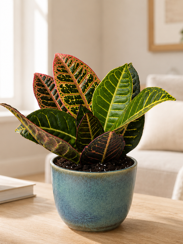 Croton Petra - Indoor Plant in Planter