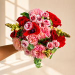 Xmas Szn Flower Bouquet with Vase