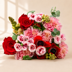 Xmas Szn Flower Bouquet with Vase