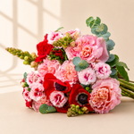 Xmas Szn Flower Bouquet with Vase