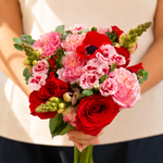Xmas Szn Flower Bouquet with Vase