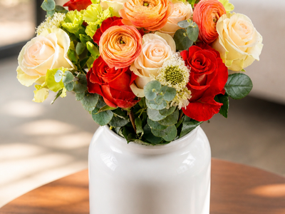 Good Times Roll Flower Bouquet With Vase
