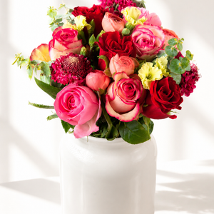 Love Language Flower Bouquet With Vase