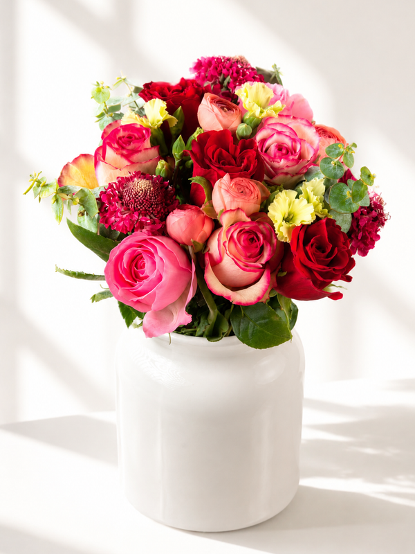 Love Language Flower Bouquet With Vase