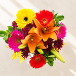 Rainbow Snowcone Flower Bouquet