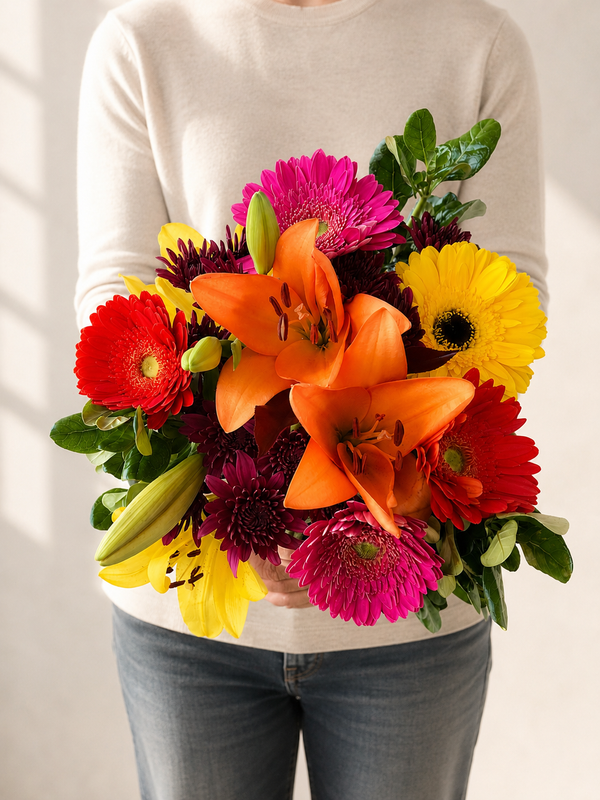 All Daisy Long Flower Bouquet