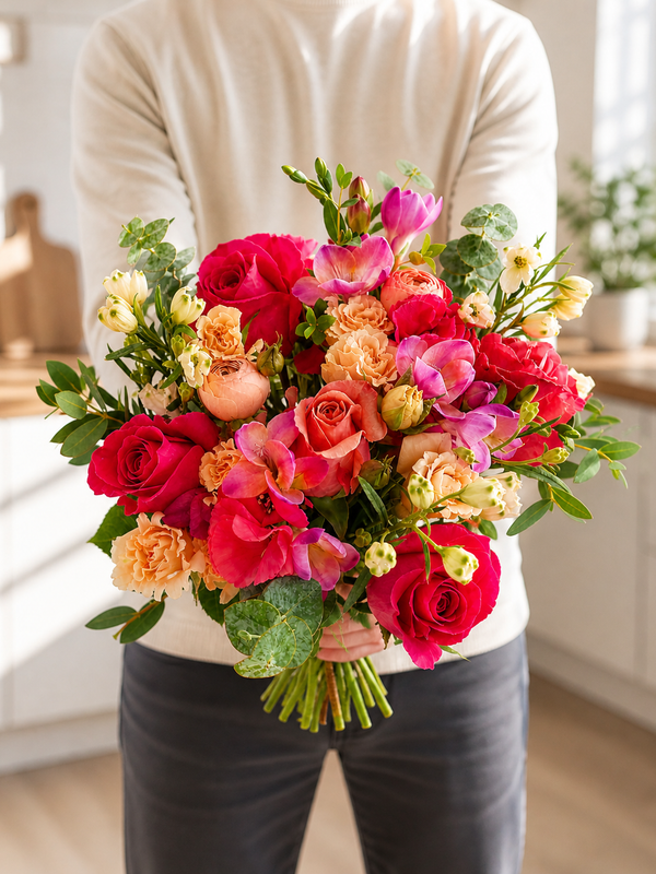 Spicy Spring Flower Bouquet