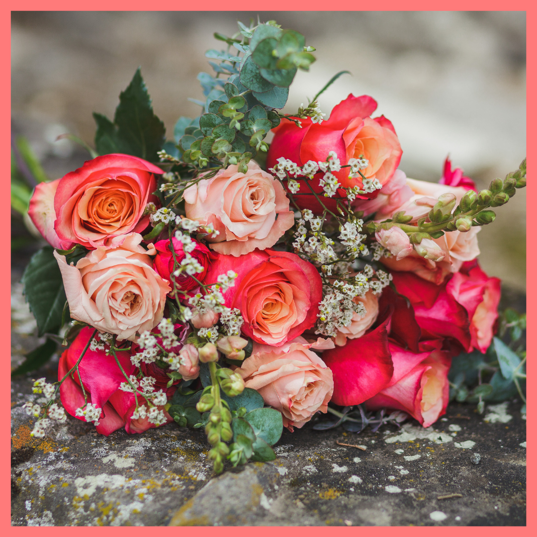 Order The Shirley flower bouquet from our Spring Collection. The Shirley bouquet includes mixed stems of eucalyptus, roses, ranunculus, snapdragons, limonium. The flowers will be shipped directly from the farm to you!