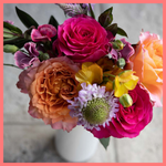 The Butterflies bouquet includes mixed stems of roses, butterfly ranunculus, matilda, scabiosa, and hebes. Please note that as flowers are a live product, colors and varieties may slightly vary from the photos shown to provide you with the freshest and most beautiful bouquet.